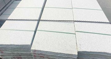 河池芝麻白毛板，石材毛板