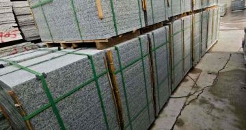 河池芝麻白地铺版 石材地铺石