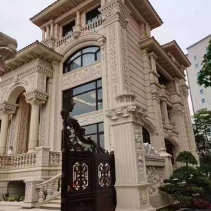 河池黄金麻别墅外墙异形定制