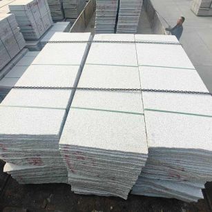 河池芝麻白毛板，石材毛板