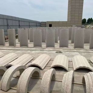 河池黄金麻别墅柱皮 异形 线条定制