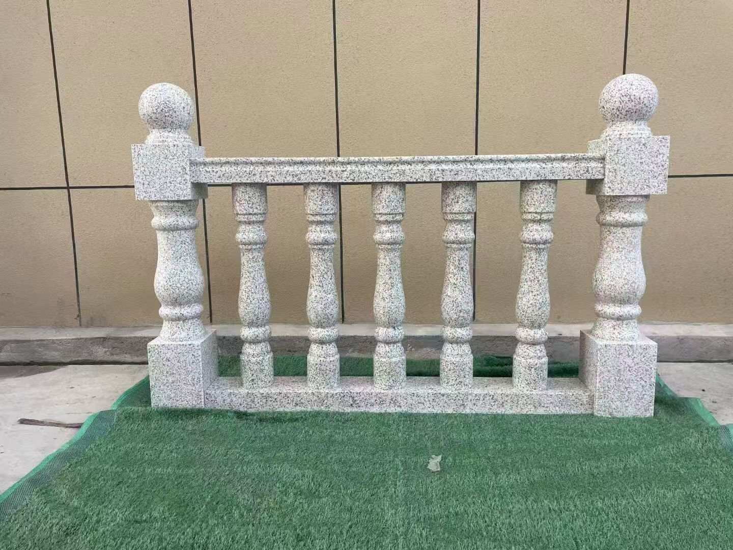 河池芝麻白阳台栏杆 花岗岩栏杆