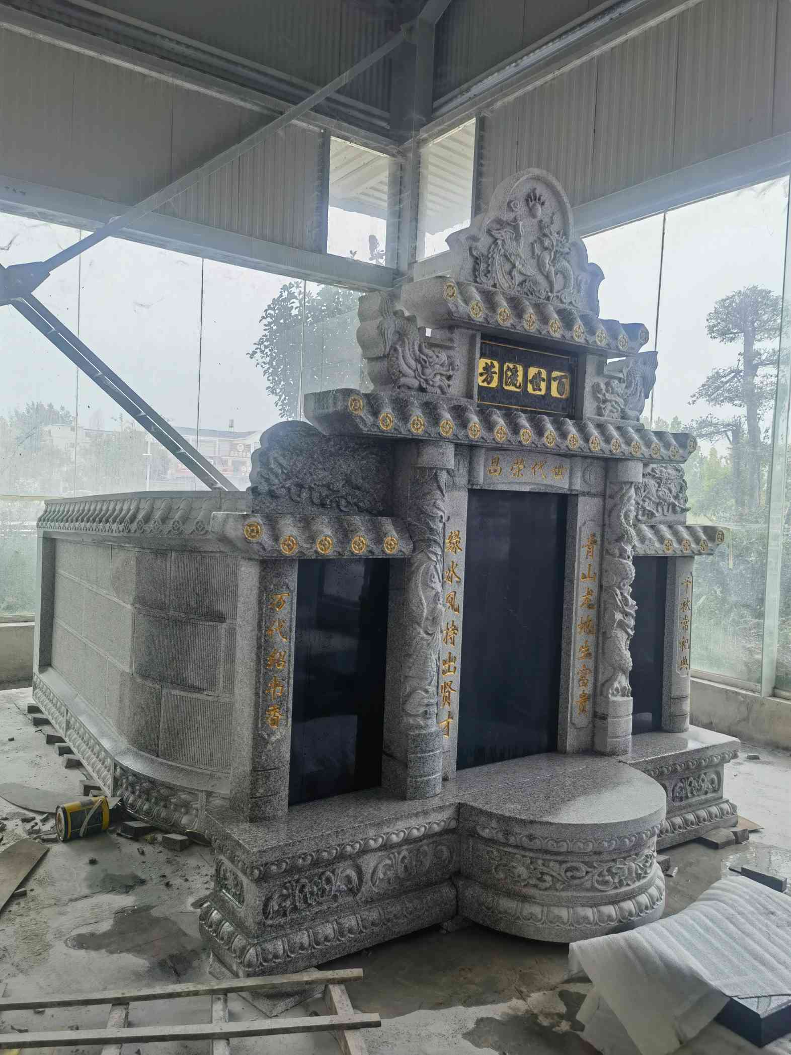 河池套墓 墓碑 围坟石 异形定制